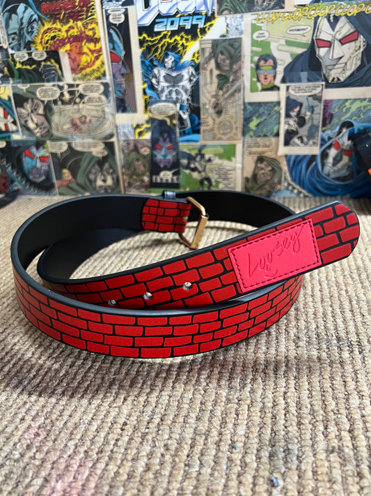 Loosey Loves you Red Brick Road Belt