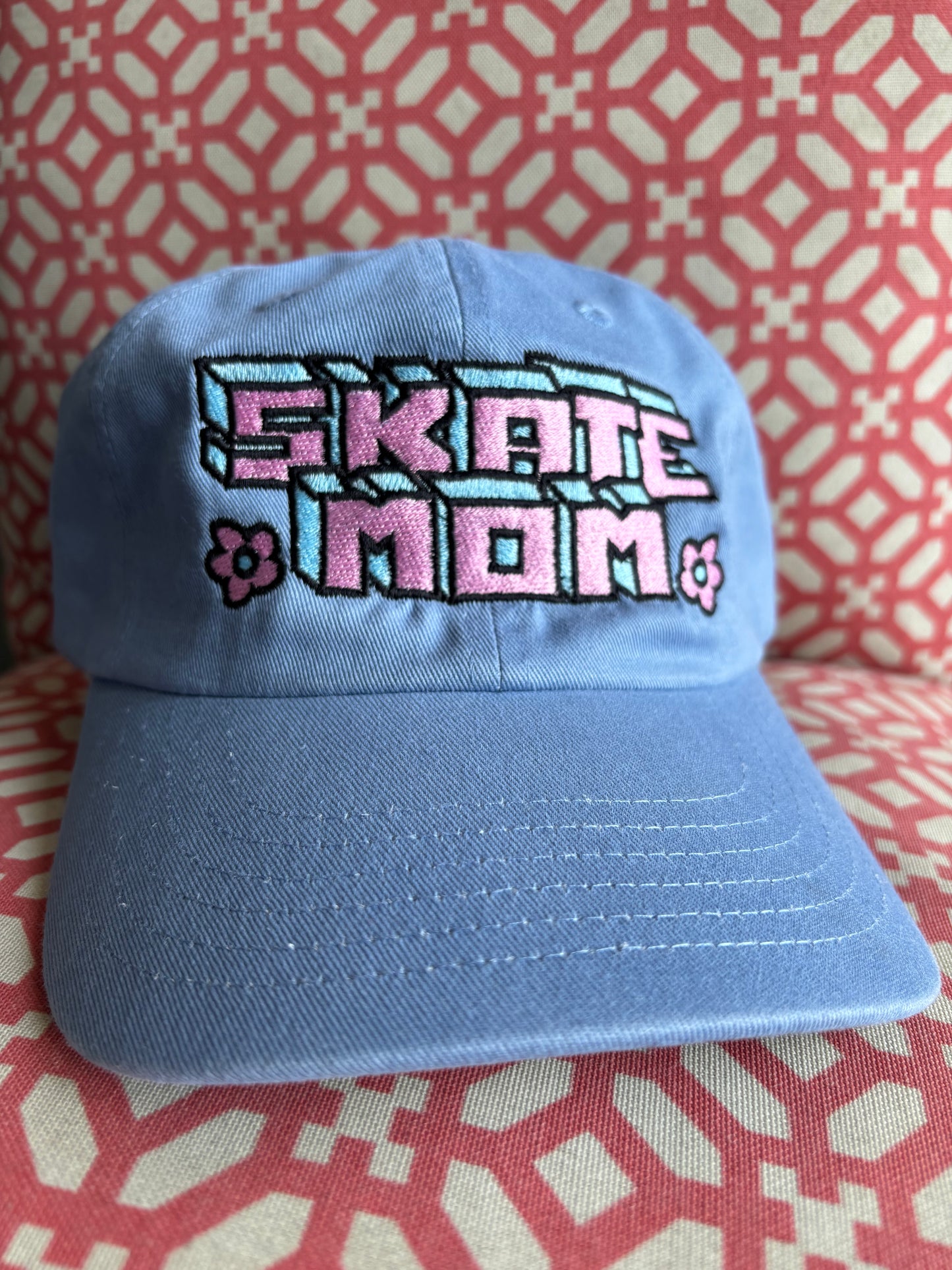 Cassette SKATE MOM Fundraiser Hat washed blue/pink/teal OSFM