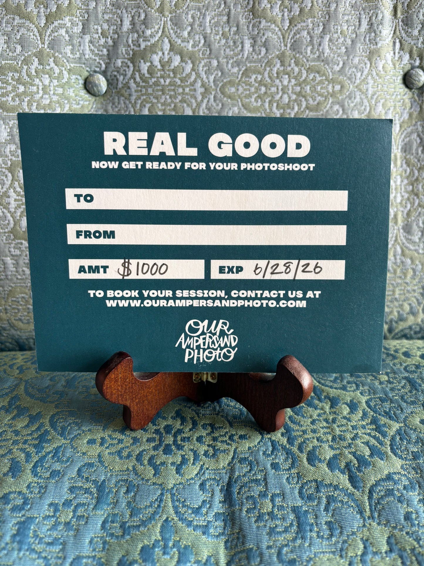 OUR AMPERSAND PHOTO SHOOT RAFFLE TICKET $10