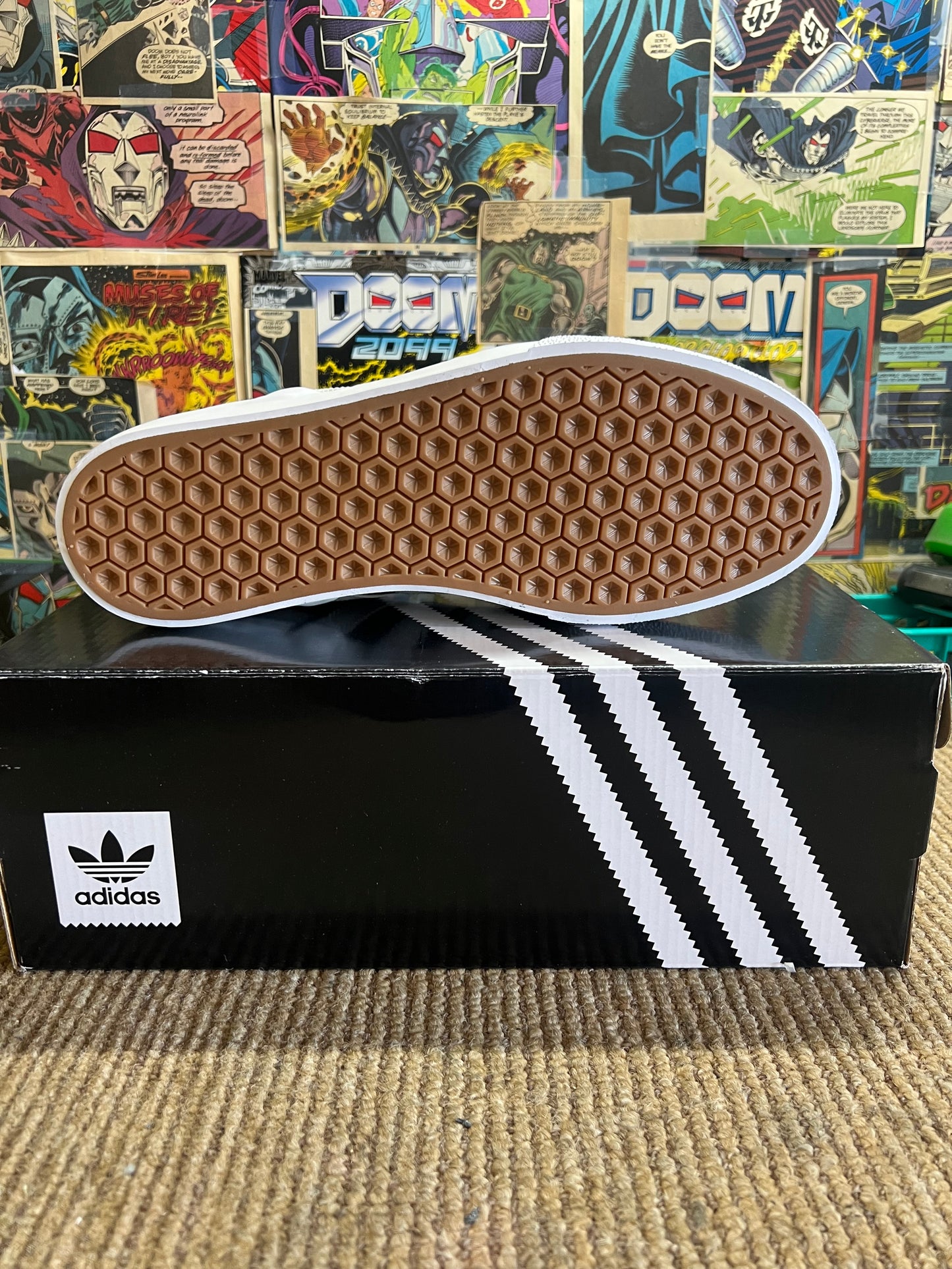Adidas Busenitz Vulc II Black/White (7-12)