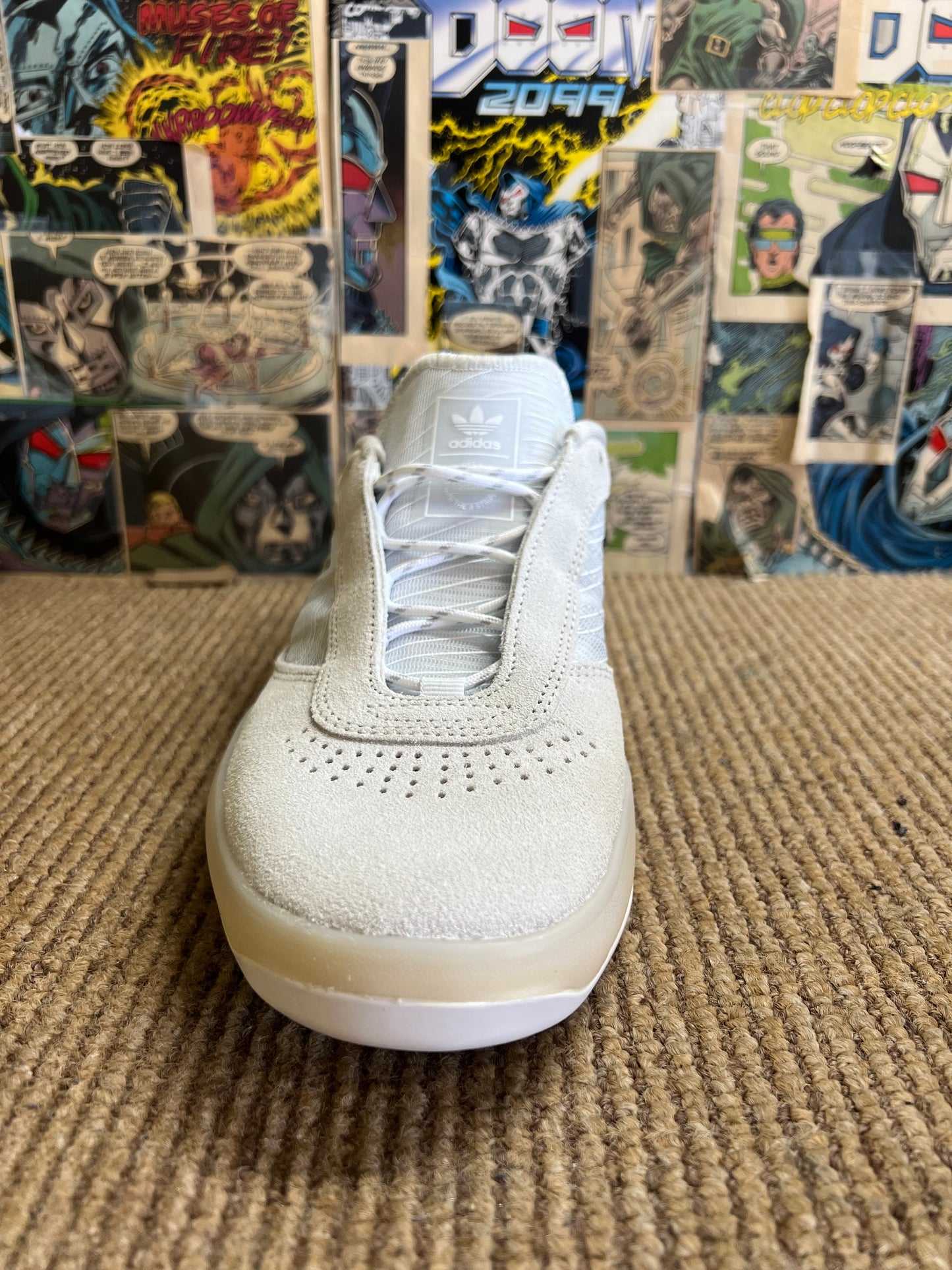 Adidas Puig Crystal White/gum5 (8-11)
