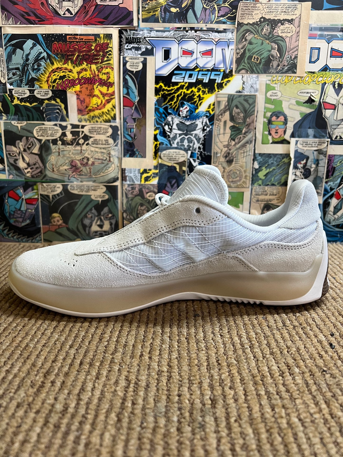 Adidas Puig Crystal White/gum5 (8-11)