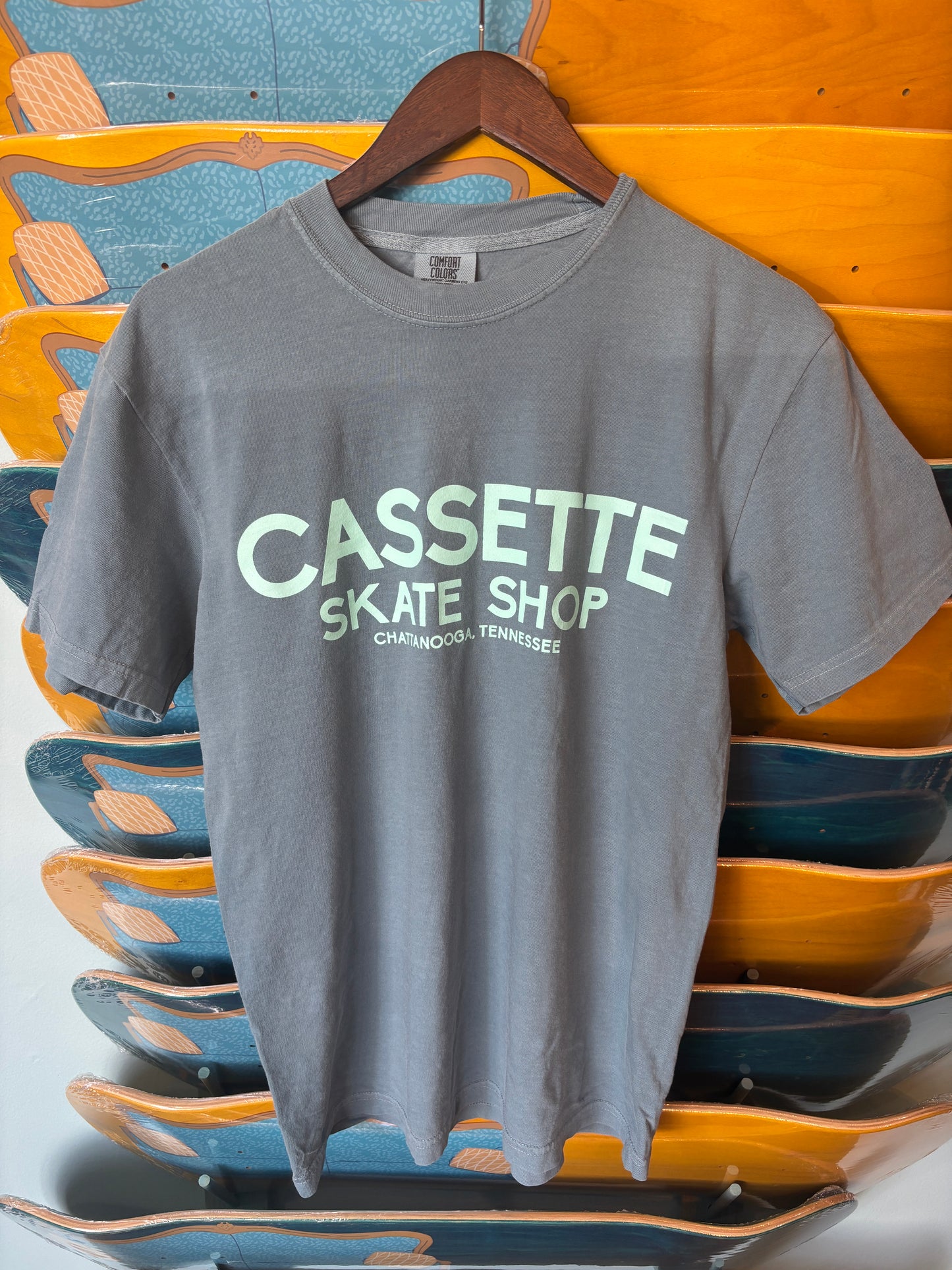 Cassette Tourism T Ice Blue/Aqua Frost (S-XXL)