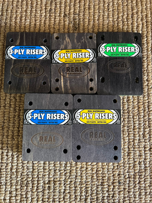 Real Wood Ply Risers