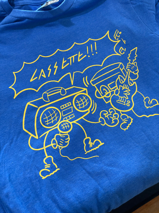 Cassette 3 years Tee Art by Picnic Tatoos Royal/ Minion (S-XXL)