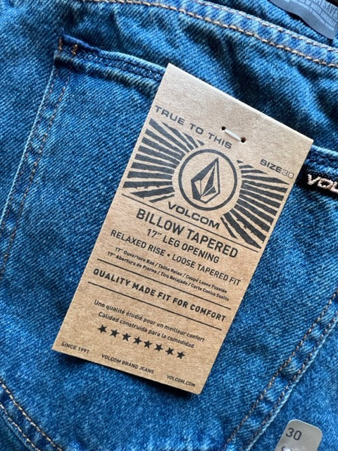 Volcom Billow Tapered Indigo Wash Jeans