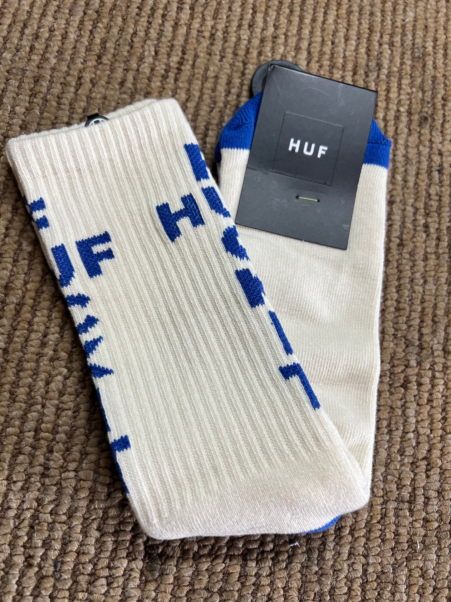 Huf Strike Through Sock Blue/White