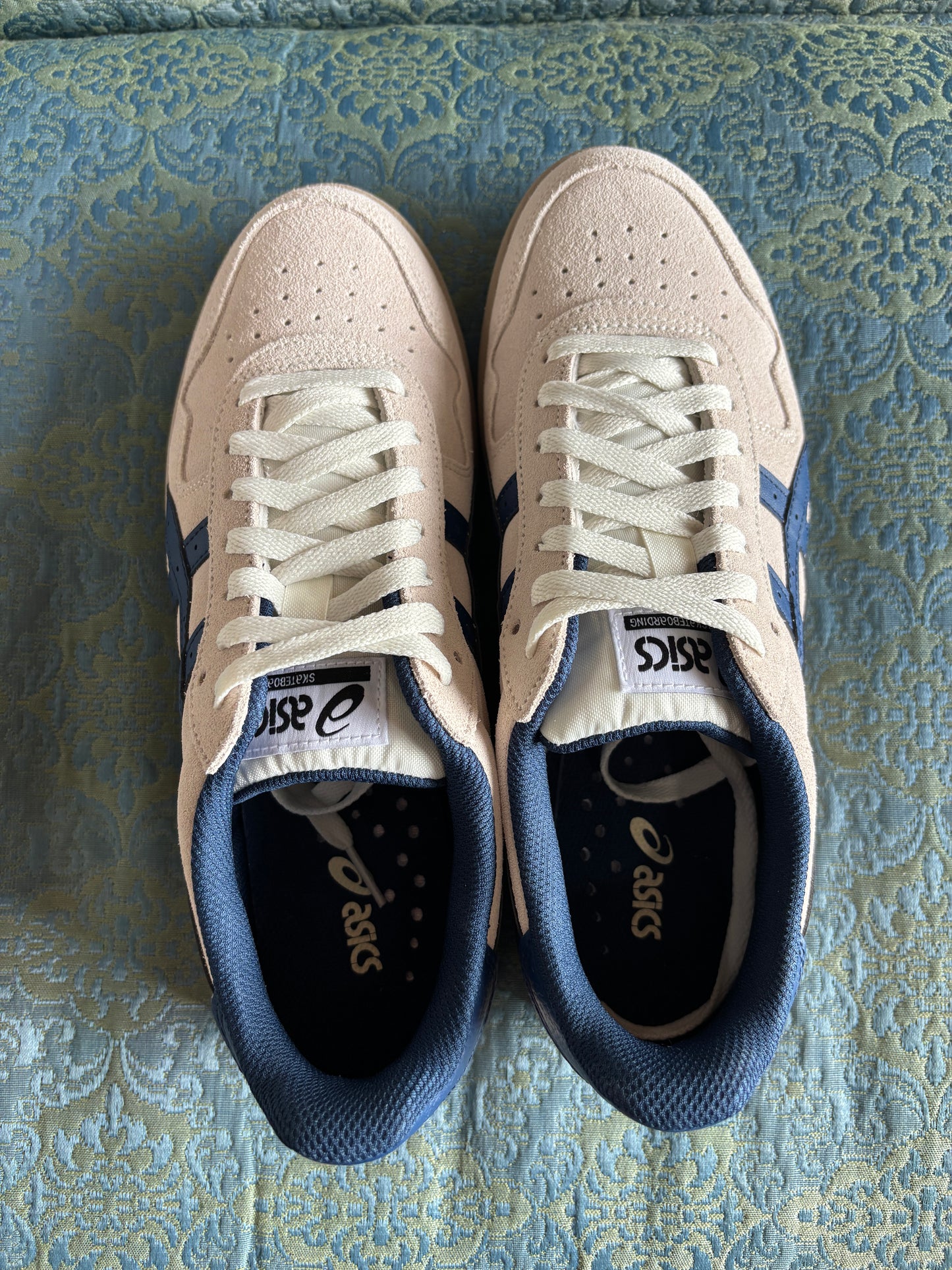 Asics Japan Pro Cream/Independence  Blue ( 9-12)