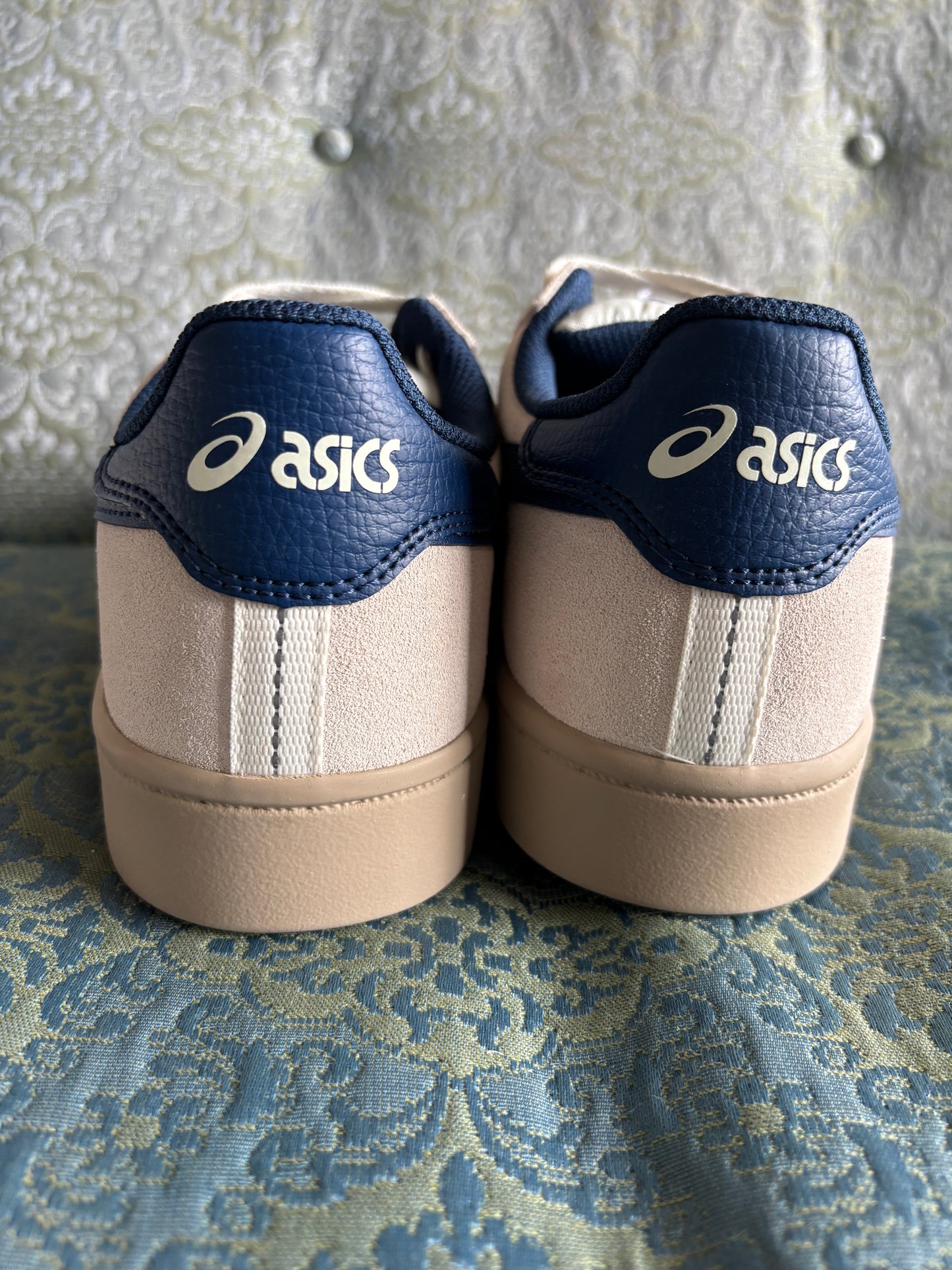 Asics Japan Pro Cream/Independence  Blue ( 9-12)