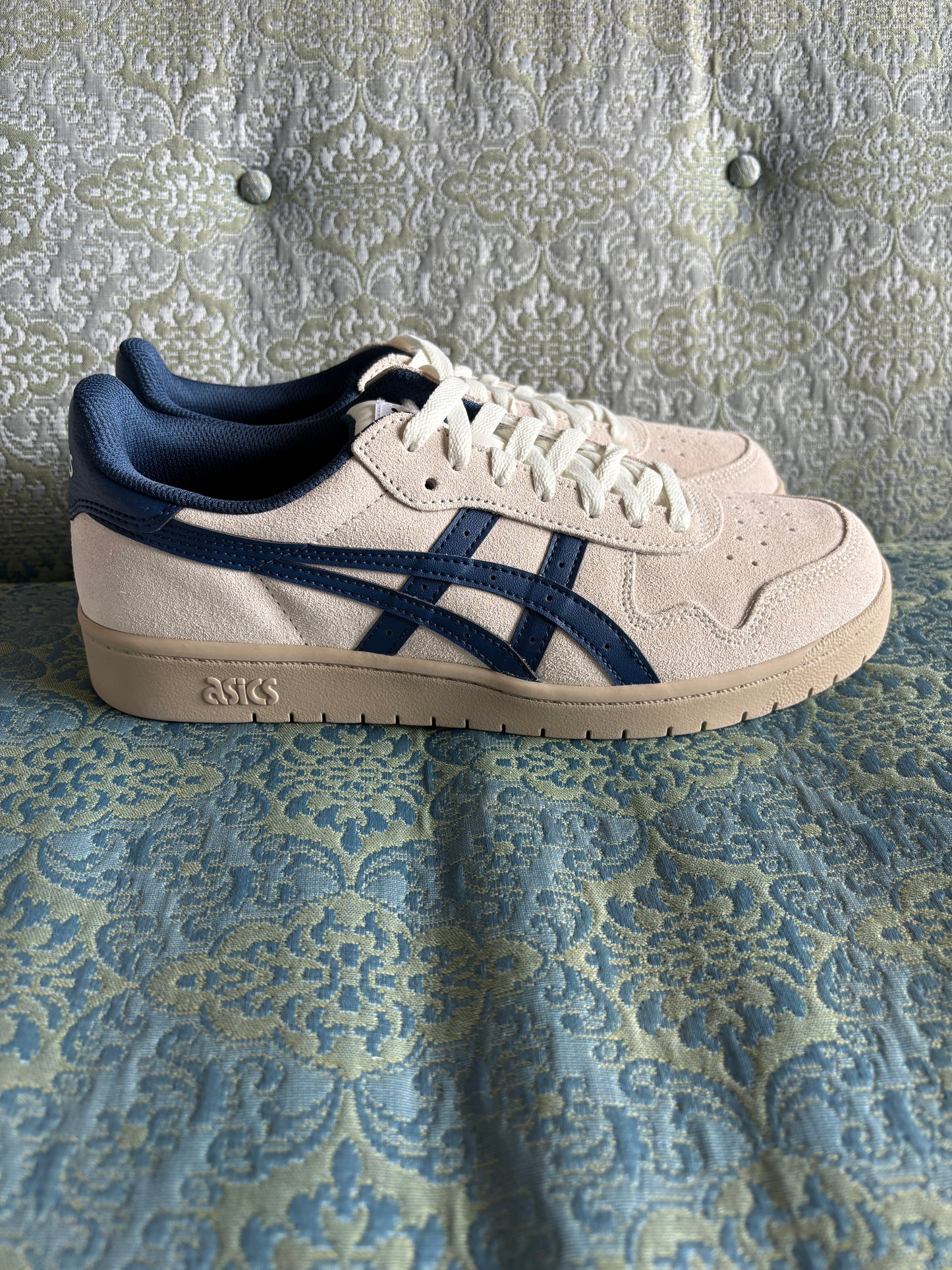 Asics Japan Pro Cream/Independence  Blue ( 9-12)