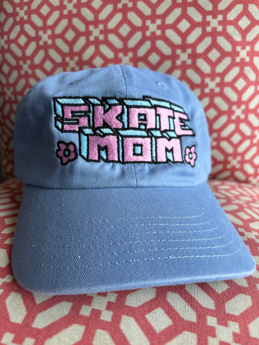 Cassette SKATE MOM Fundraiser Hat washed blue/pink/teal OSFM