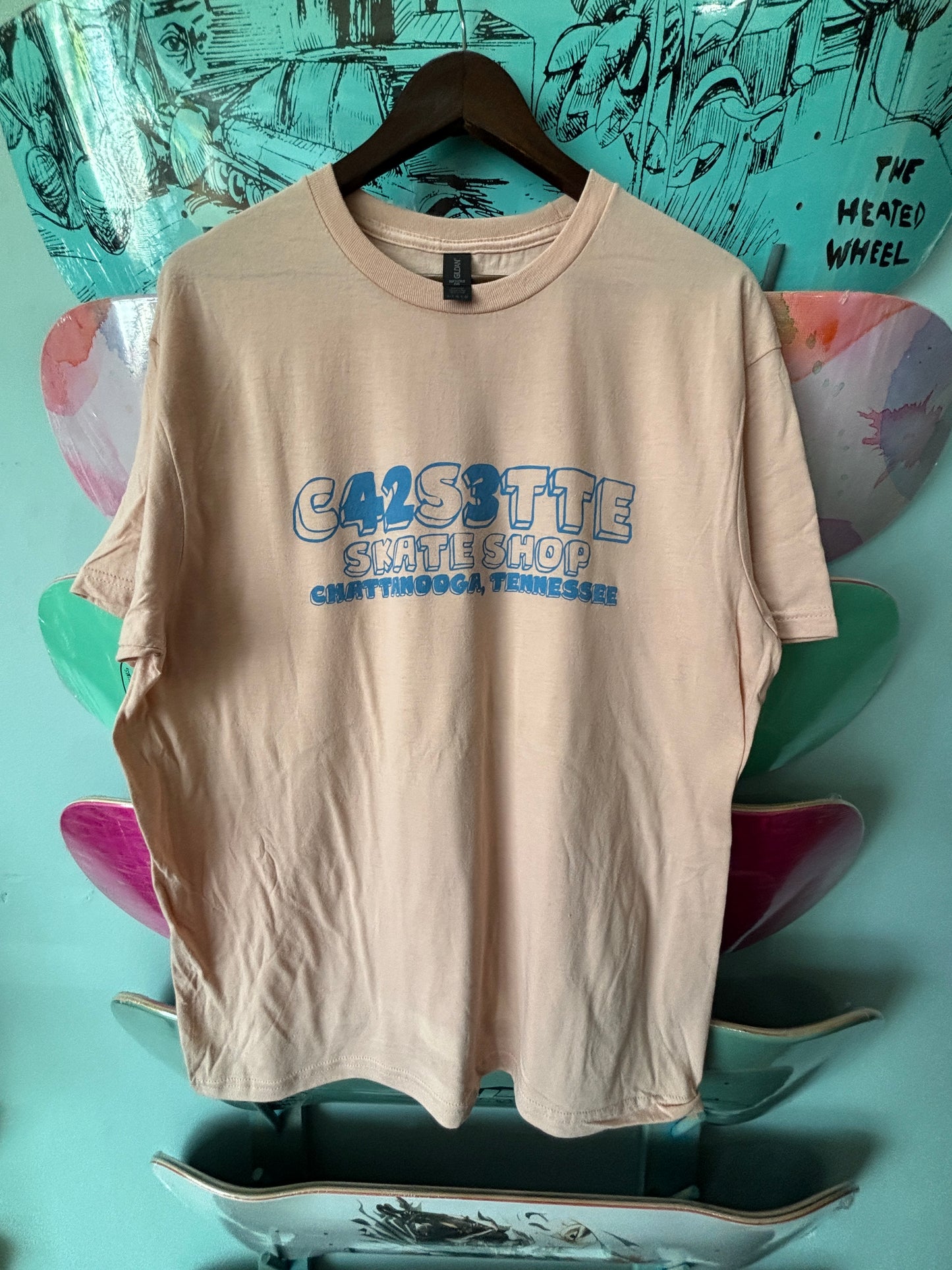 Cassette Block Tourism Tee Dusty Rose / Blue Jay (S-XXL)