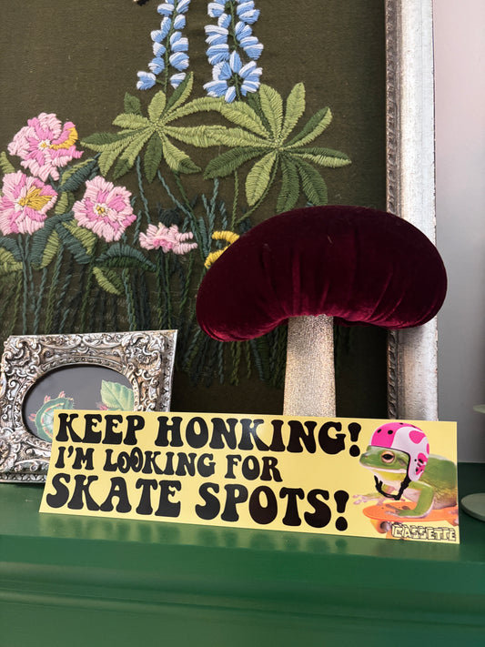 KEEP HONKING bumper sticker