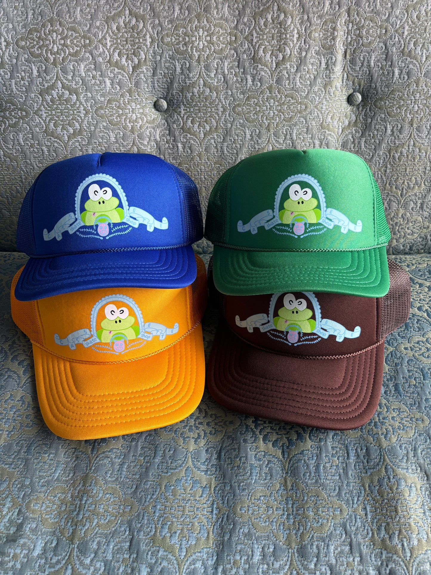 Cassette Frog Crest Trucker Hat (asst colors)