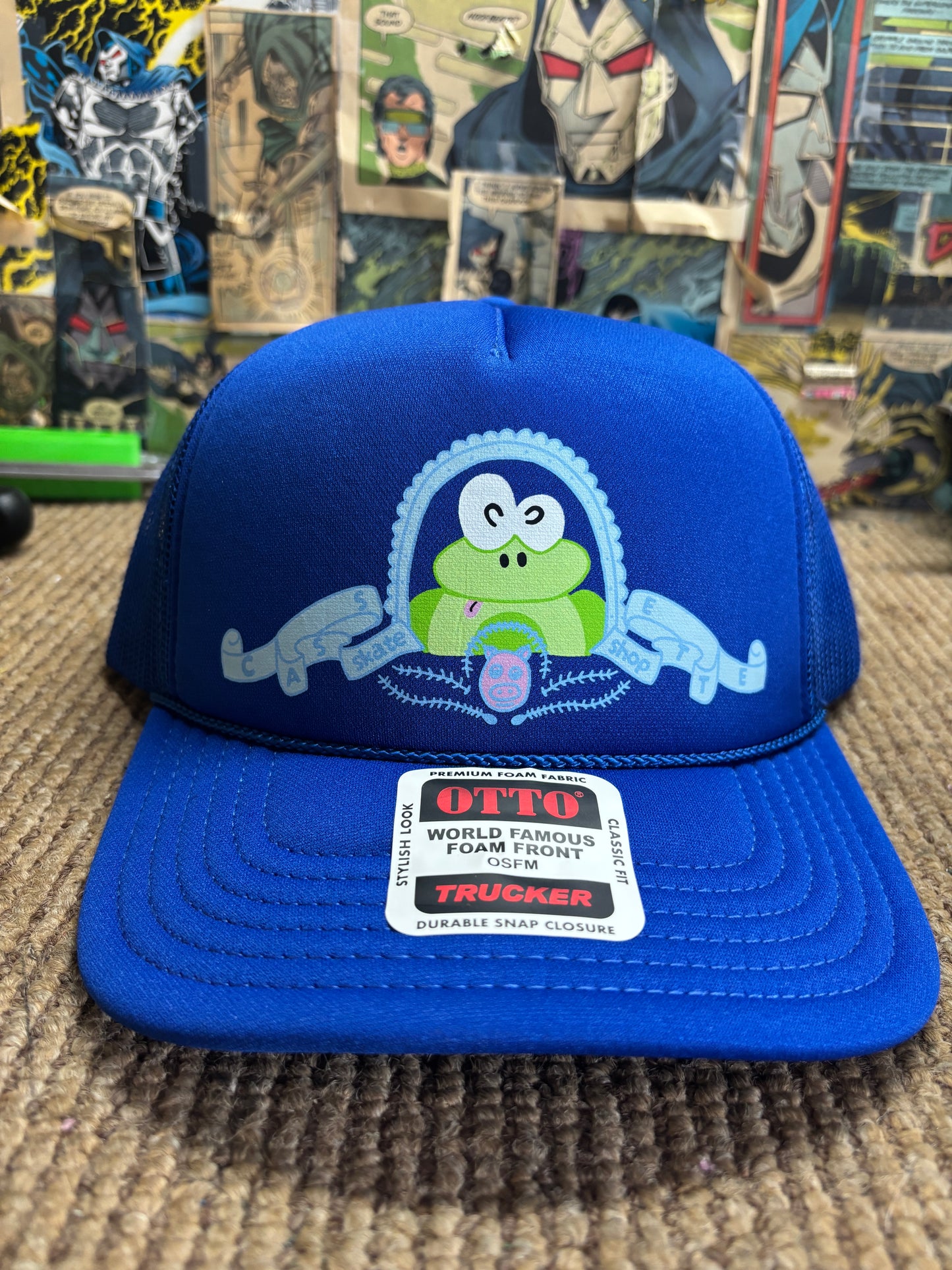 Cassette Frog Crest Trucker Hat (asst colors)