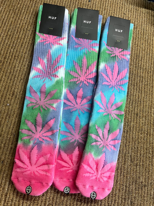HUF Drip Dye Plantlife sock
