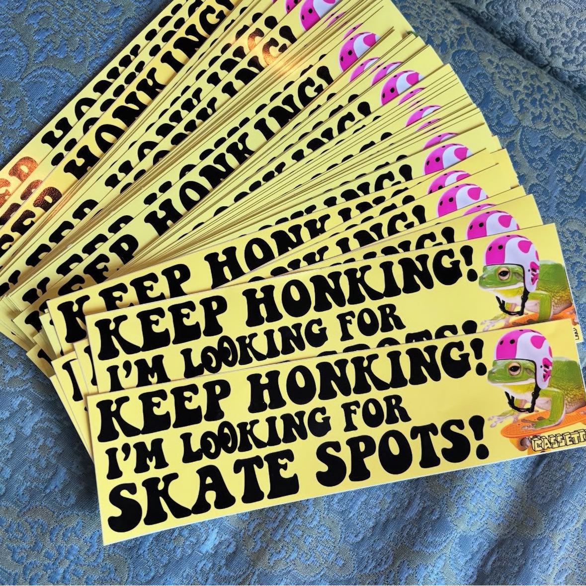 Cassette Keep Honking Bumper Sticker