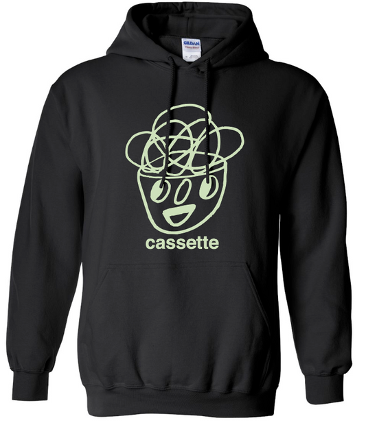 Cassette Noodlehead Hoodie Black/ Key Lime (S-XXL)