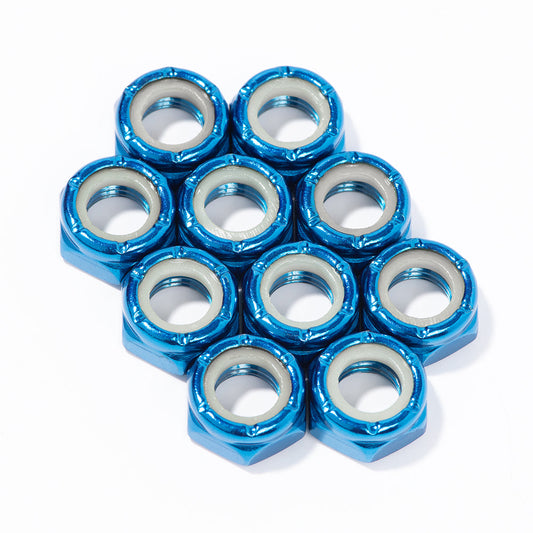 Dazey Skate Co Axle nuts Pack of 8 asst colors
