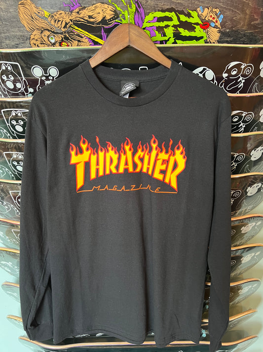 Thrasher LS Flame Logo T M