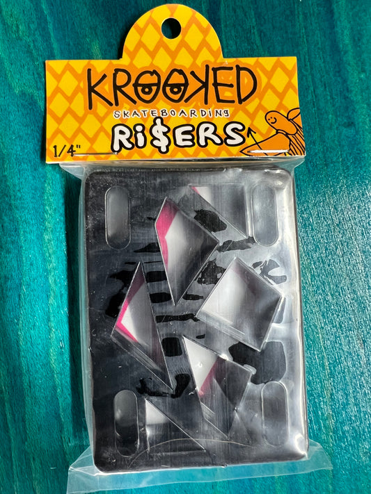 Krooked Risers Black 1/4th